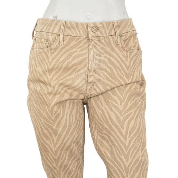 New MOTHER Denim size 33 The Looker Ankle Fray Skinny Jeans Sweet Stripes - Picture 10 of 12